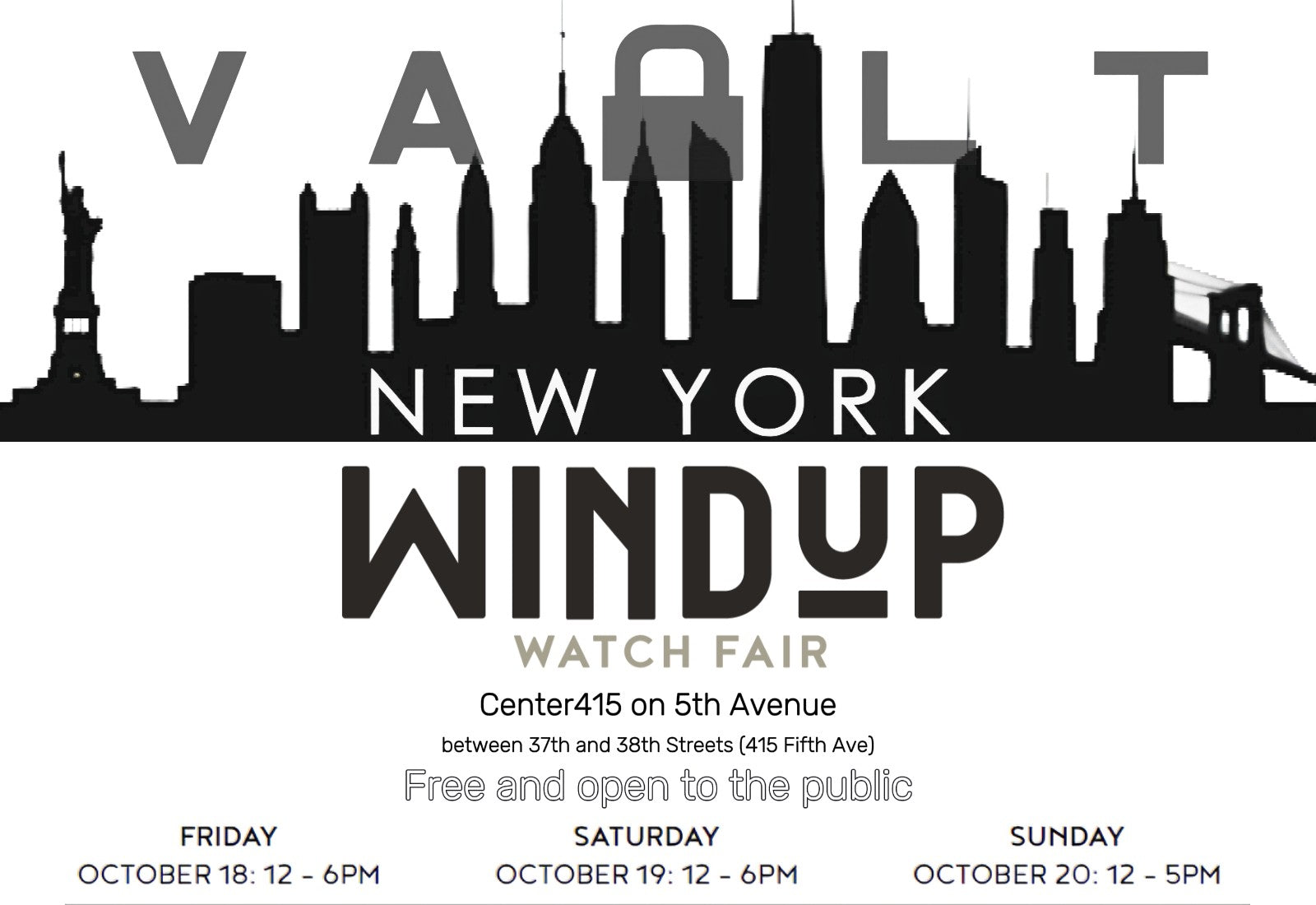 Vault Case Co. at Windup Watch Fair NYC!