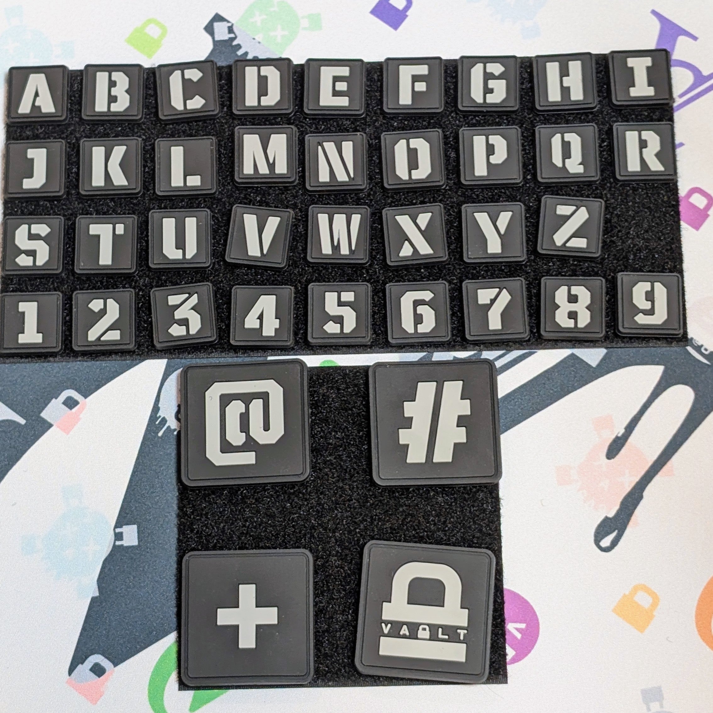 CODEX PATCH KIT by Vaultcase (Alphanumeric Ranger Eye Patches)