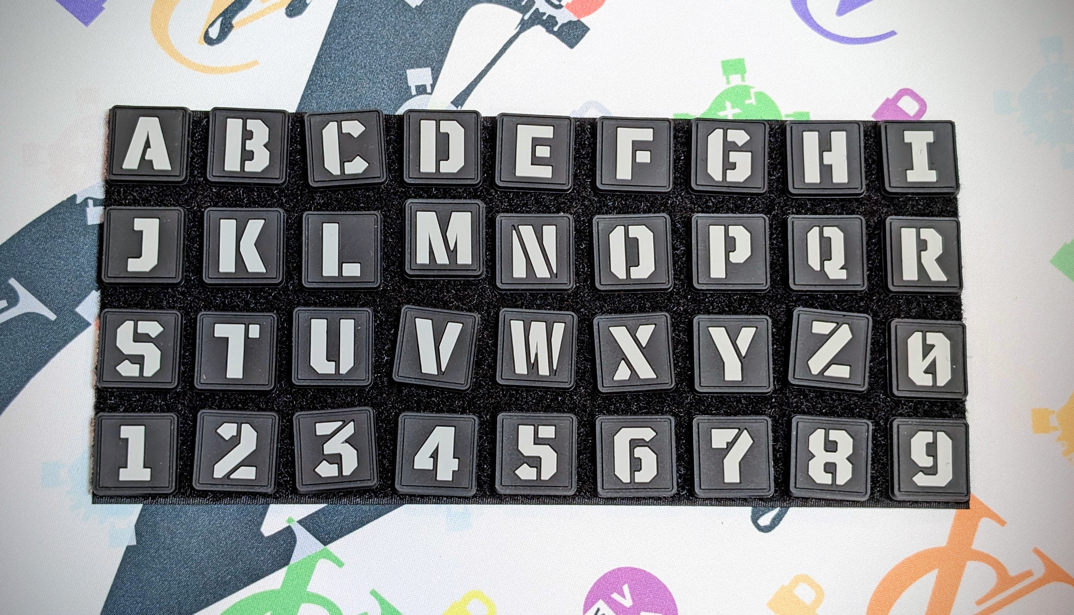 CODEX PATCH KIT by Vaultcase (Alphanumeric Ranger Eye Patches)