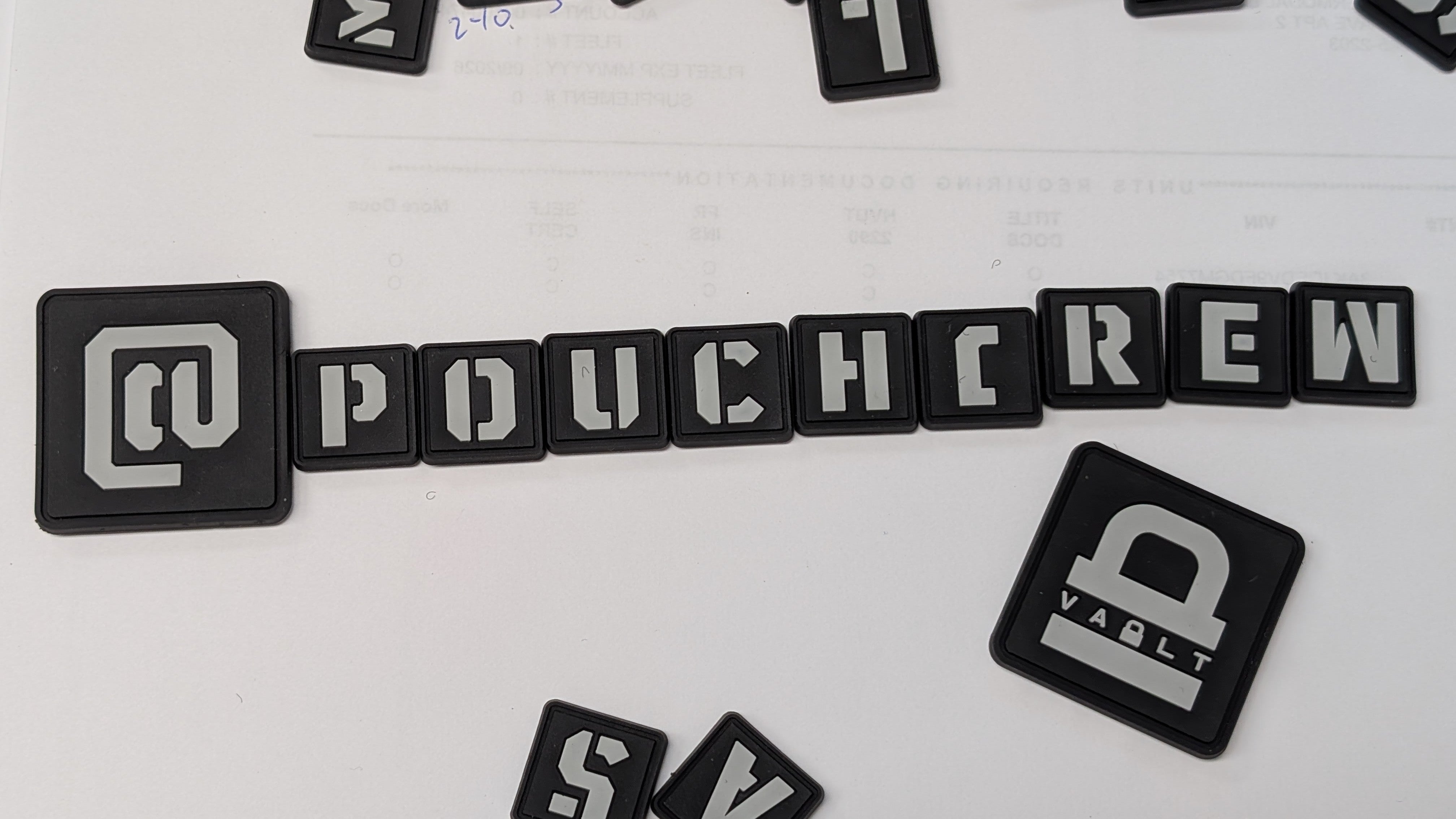 CODEX PATCH KIT by Vaultcase (Alphanumeric Ranger Eye Patches)