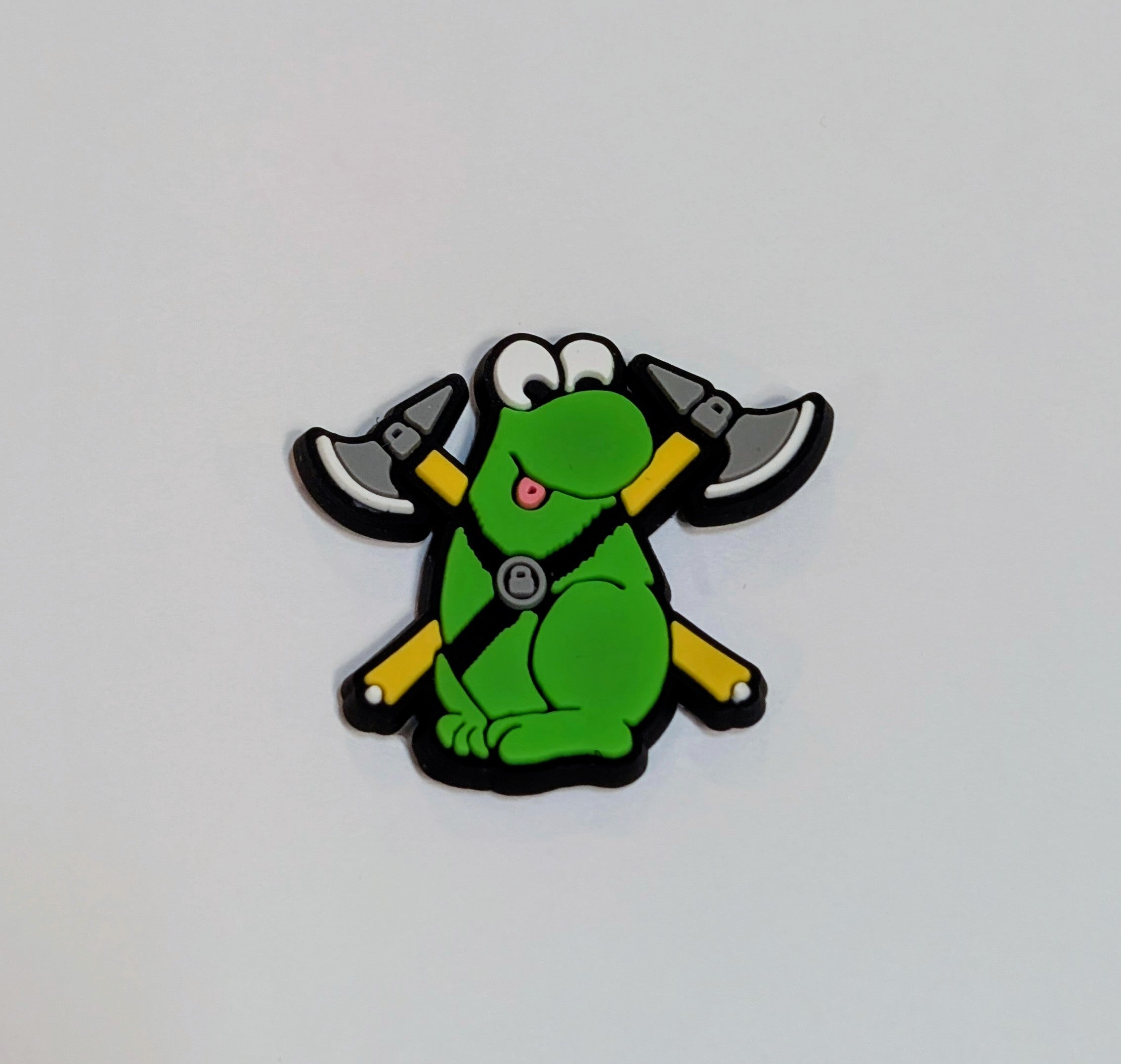 Knifenerds Character Patch Green Axe Top View